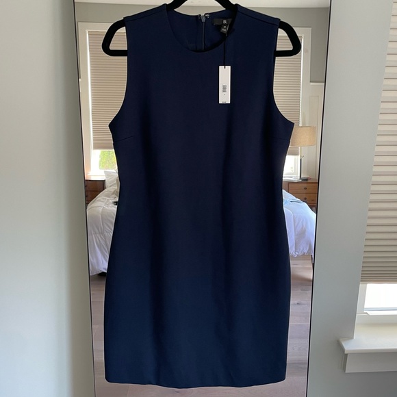 BR Navy Everywhere Ponte Sheath Dress - Picture 12 of 13